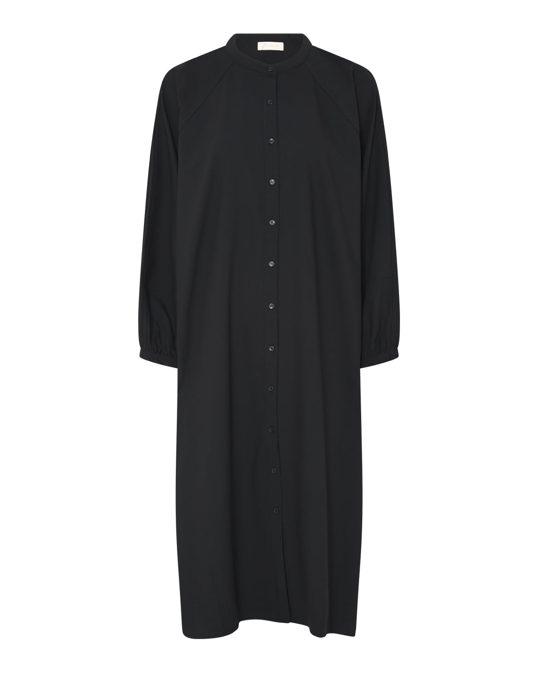 FRAU Tokyo light uld skjortekjole Dress Black