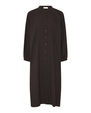 FRAU Tokyo light uld skjortekjole Dress Chocolate Torte
