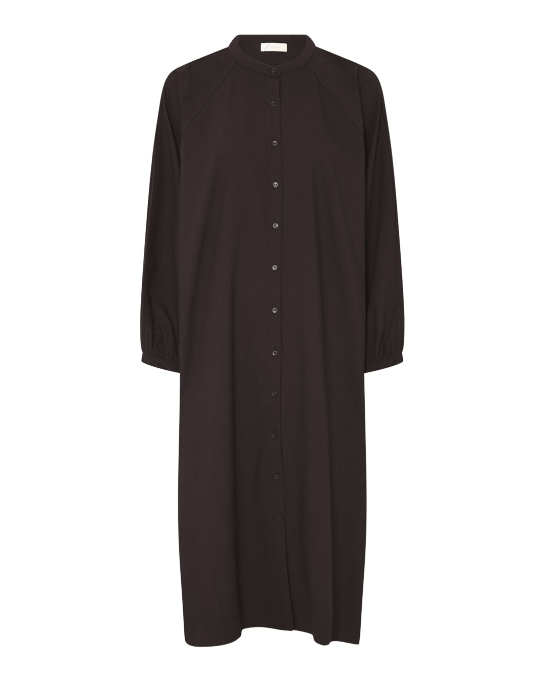 FRAU Tokyo light uld skjortekjole Dress Chocolate Torte