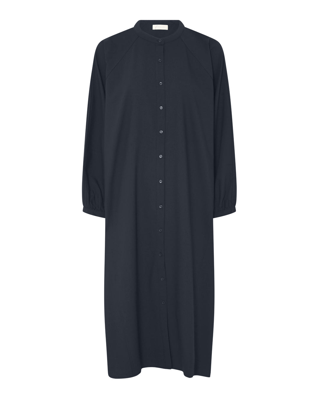 FRAU Tokyo light uld skjortekjole Dress Dark Navy