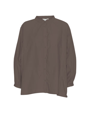 FRAU Tokyo skjorte Shirt Coffee Quartz