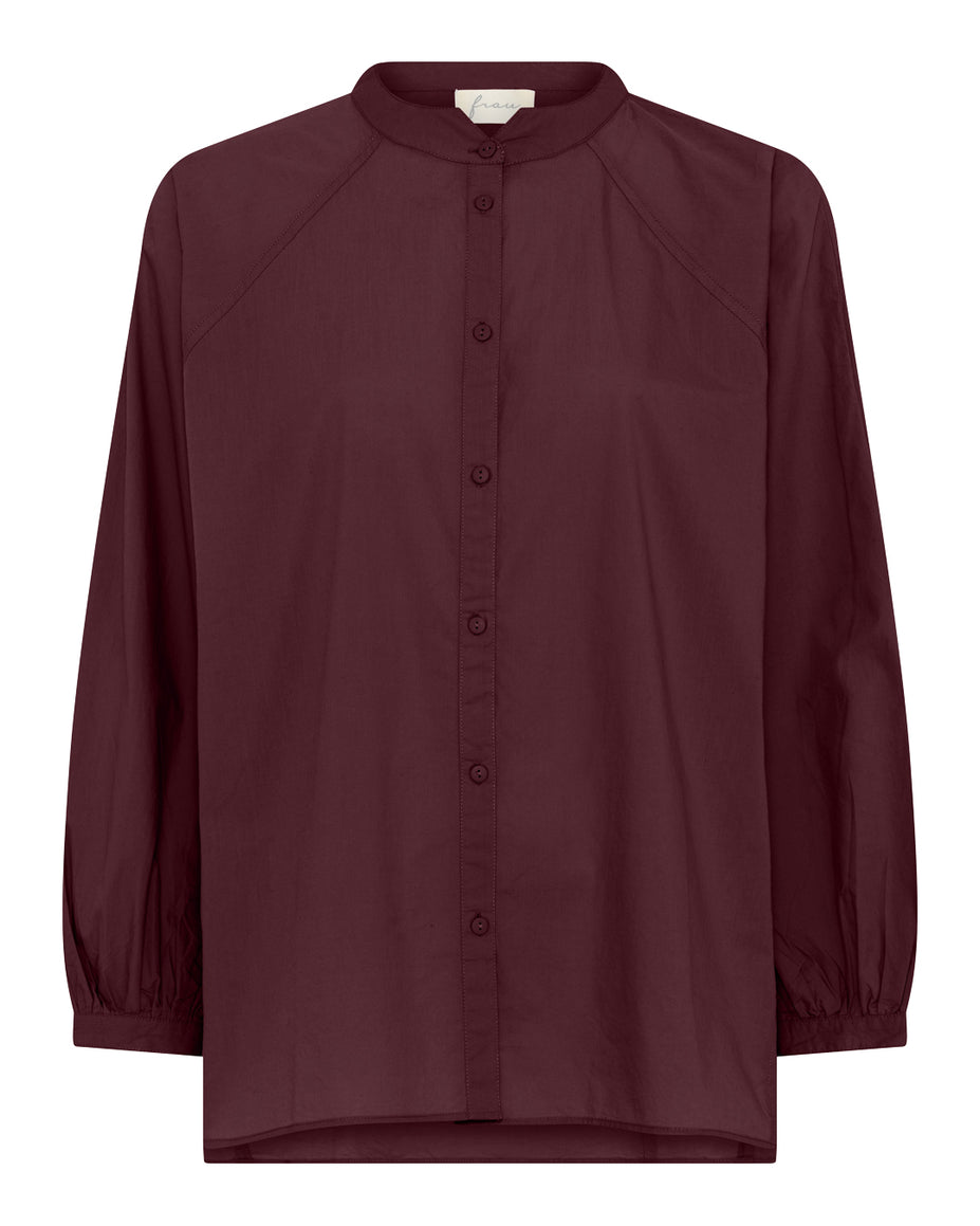 FRAU Tokyo skjorte Shirt Red Mahogany