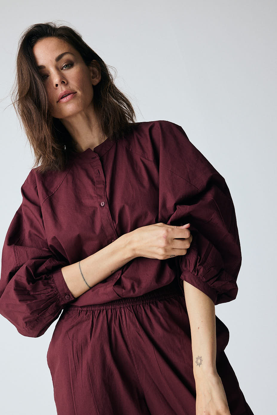 FRAU Tokyo skjorte Shirt Red Mahogany