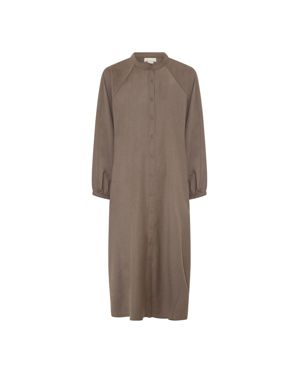 FRAU Tokyo skjortekjole Dress Walnut