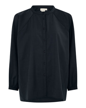 FRAU Tokyo uld skjorte Shirt Dark Navy