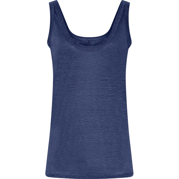 FRAU Toronto hør tank top Top Deep Cobolt