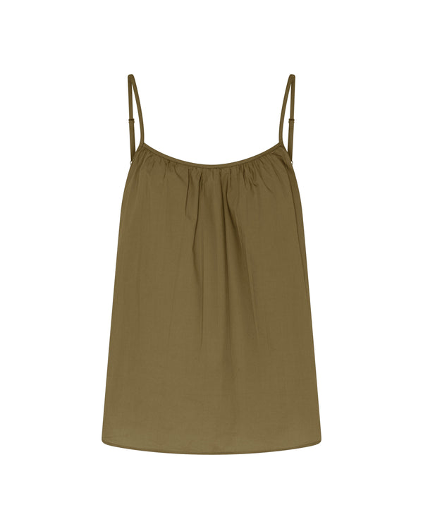 FRAU Vancouver top Top Military Olive