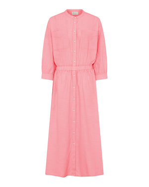 FRAU Venice kjole Dress Hot Coral Stripe