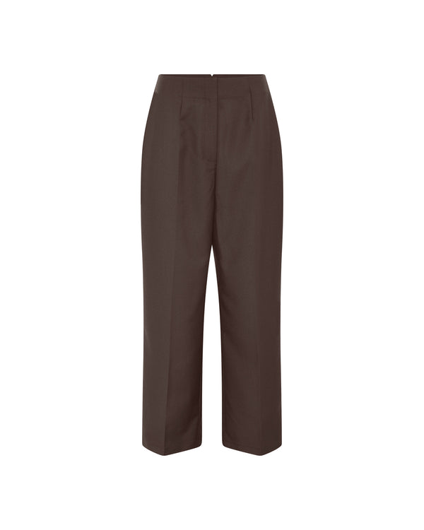 FRAU Wuxi ankelbukser Pant Chocolate Brown