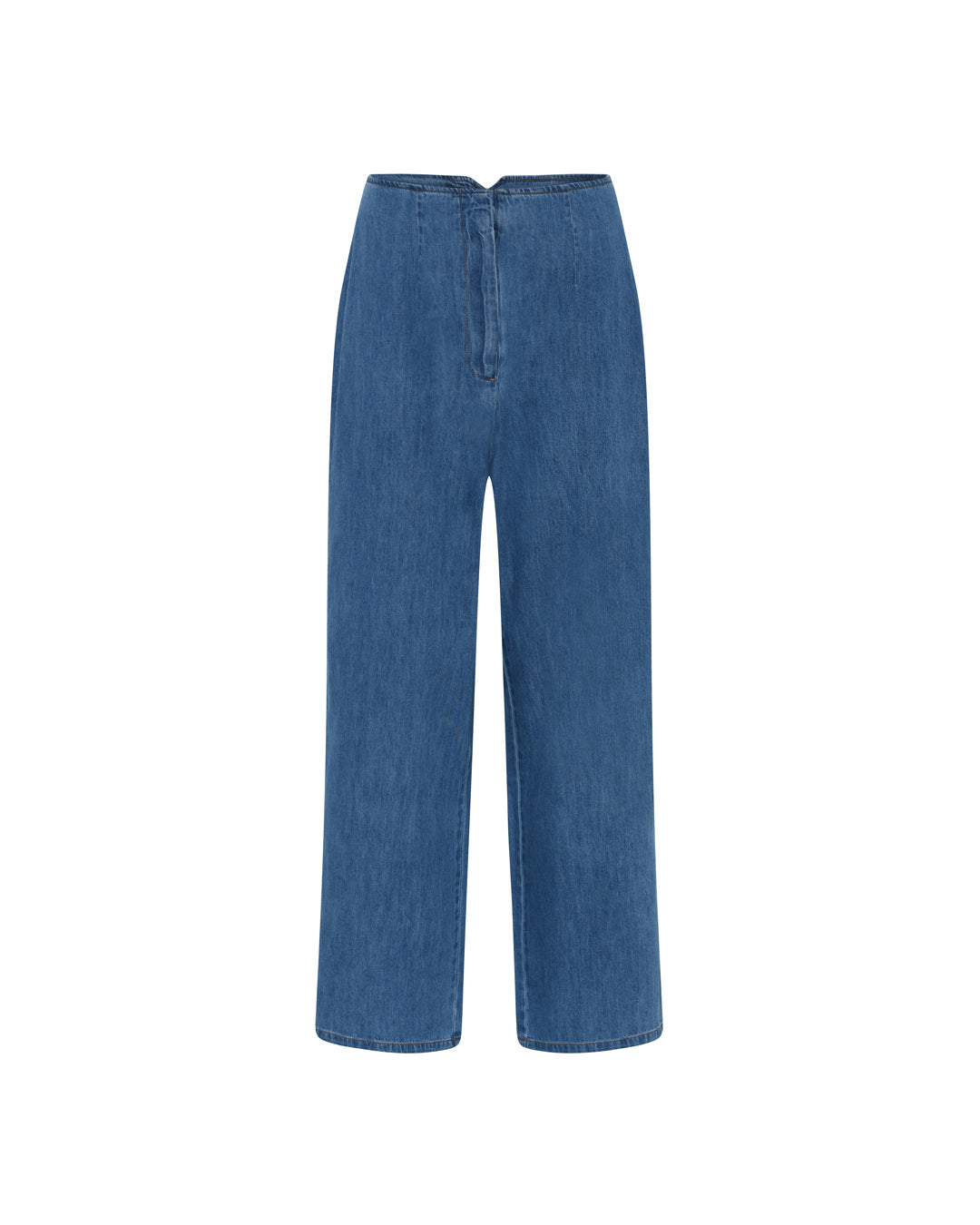 FRAU Wuxi denim ankelbukser Pant Medium blue denim