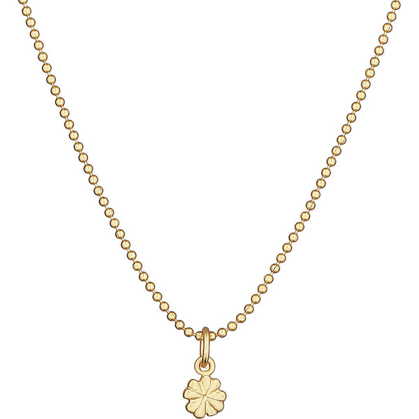 FRAU Clover guld halskæde Necklace Matt Gold 18 K