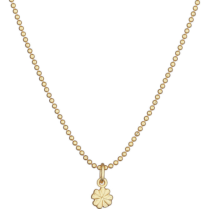 FRAU Clover guld halskæde Necklace Matt Gold 18 K
