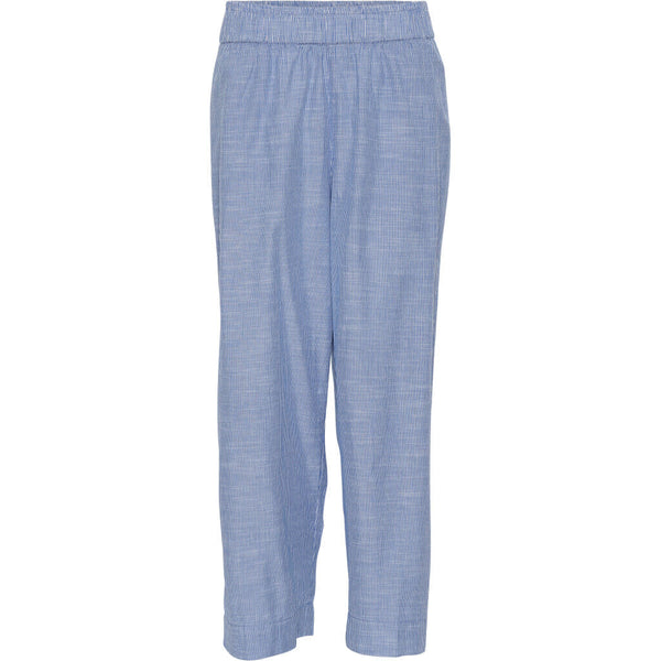 FRAU Copenhagen bukser lang Pant Medium Blue Stripe