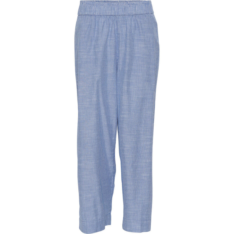 FRAU Copenhagen bukser lang Pant Medium Blue Stripe