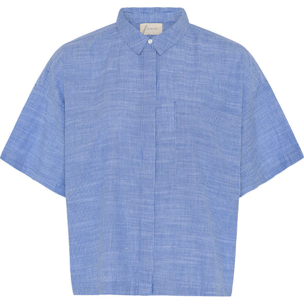 FRAU Nice skjorte Shirt Medium Blue Stripe